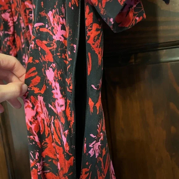 Kooples Mid Length Multi Color Button Down Side zip Size 2 (Medium) - Picture 6 of 10